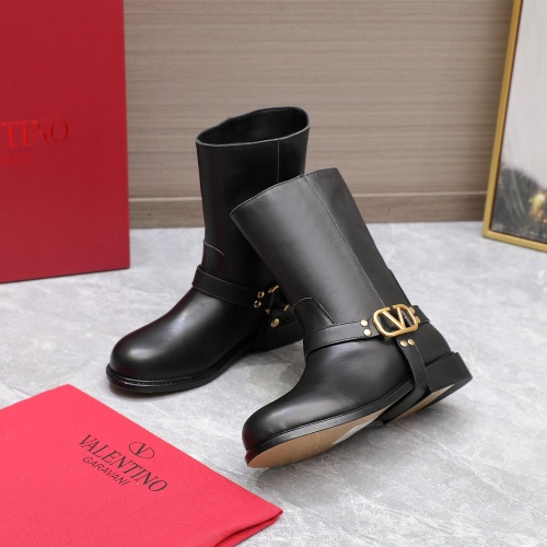 Replica Valentino Boots For Women #1266794 $150.00 USD for Wholesale