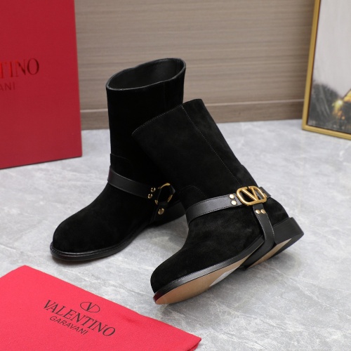 Replica Valentino Boots For Women #1266798 $150.00 USD for Wholesale