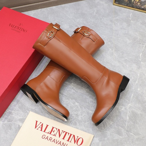 Replica Valentino Boots For Women #1266802 $185.00 USD for Wholesale