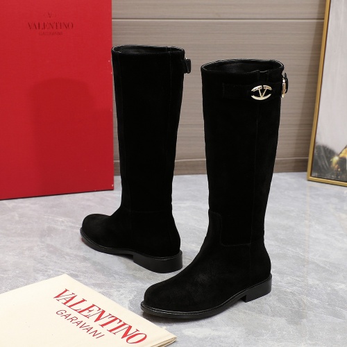 Replica Valentino Boots For Women #1266812 $185.00 USD for Wholesale