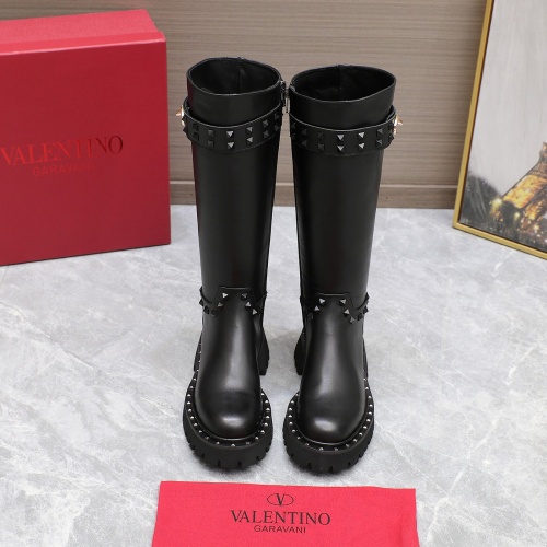 Replica Valentino Boots For Women #1266815 $182.00 USD for Wholesale