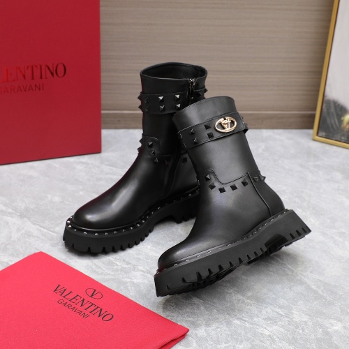 Replica Valentino Boots For Women #1266819 $140.00 USD for Wholesale