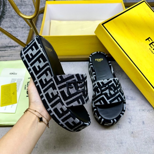 Fendi Slippers For Women #1266826 $82.00 USD, Wholesale Replica Fendi Slippers