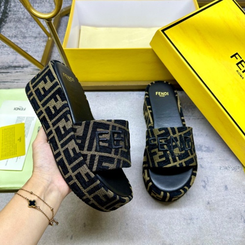 Fendi Slippers For Women #1266828 $82.00 USD, Wholesale Replica Fendi Slippers