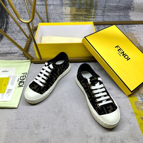 Replica Fendi Casual Shoes For Women #1266829 $85.00 USD for Wholesale