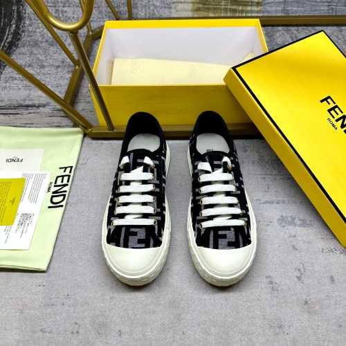 Replica Fendi Casual Shoes For Women #1266834 $85.00 USD for Wholesale