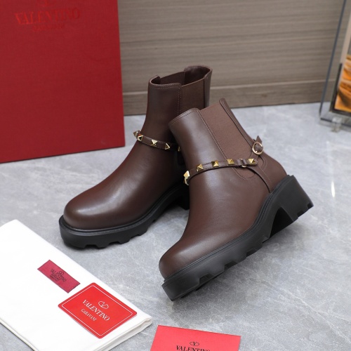 Replica Valentino Boots For Women #1266838 $130.00 USD for Wholesale