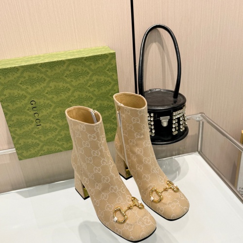 Replica Gucci Boots For Women #1266851 $100.00 USD for Wholesale