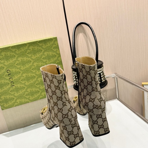 Replica Gucci Boots For Women #1266852 $100.00 USD for Wholesale