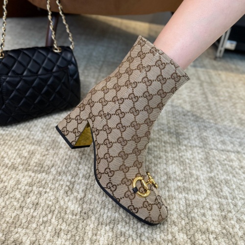 Replica Gucci Boots For Women #1266852 $100.00 USD for Wholesale