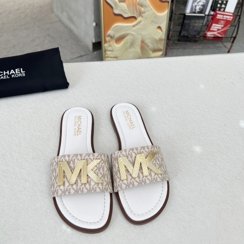 Michael Kors Slippers For Women #1266859 $82.00 USD, Wholesale Replica Michael Kors Slippers