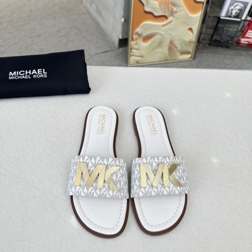 Michael Kors Slippers For Women #1266861 $82.00 USD, Wholesale Replica Michael Kors Slippers