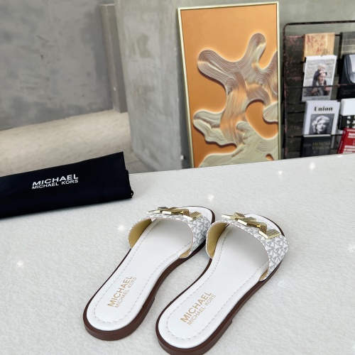 Replica Michael Kors Slippers For Women #1266861 $82.00 USD for Wholesale