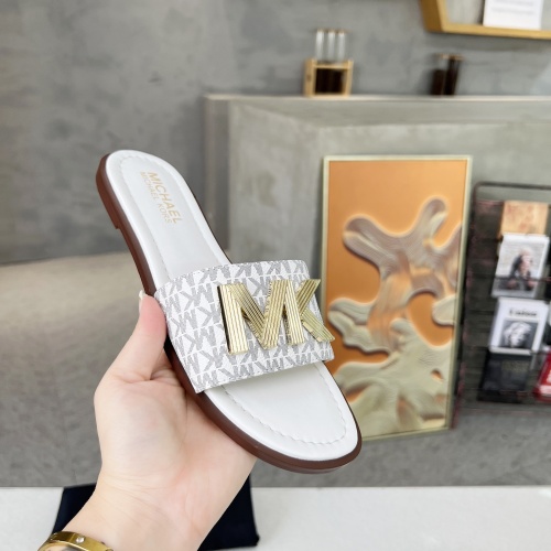 Replica Michael Kors Slippers For Women #1266861 $82.00 USD for Wholesale