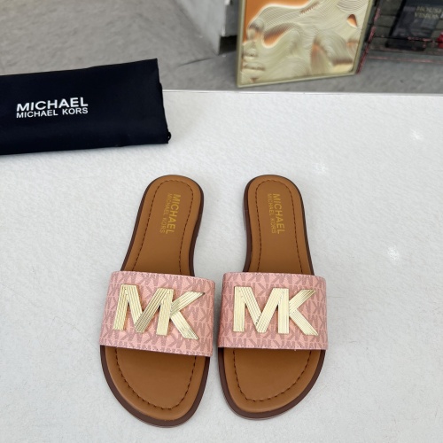 Michael Kors Slippers For Women #1266863 $82.00 USD, Wholesale Replica Michael Kors Slippers