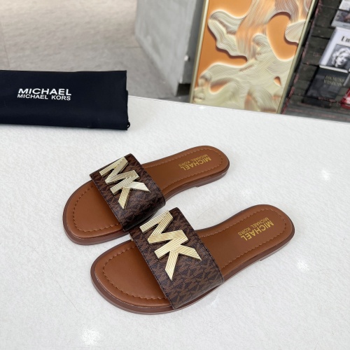 Replica Michael Kors Slippers For Women #1266868 $82.00 USD for Wholesale