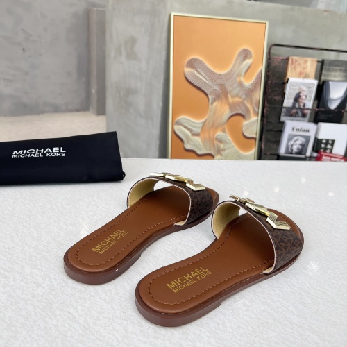 Replica Michael Kors Slippers For Women #1266868 $82.00 USD for Wholesale