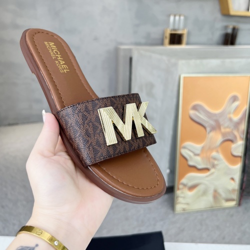 Replica Michael Kors Slippers For Women #1266868 $82.00 USD for Wholesale