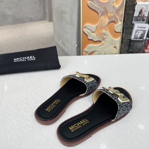 Replica Michael Kors Slippers For Women #1266876 $82.00 USD for Wholesale