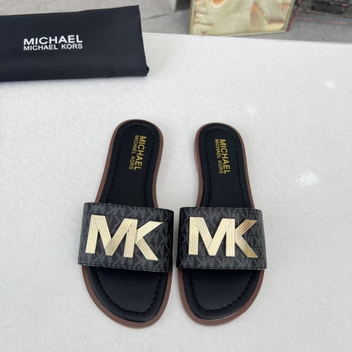 Michael Kors Slippers For Women #1266879 $82.00 USD, Wholesale Replica Michael Kors Slippers