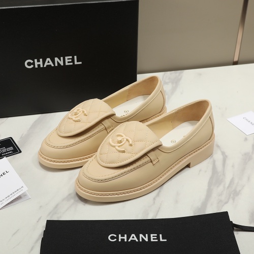 Chanel Leather Shoes For Women #1266960 $92.00 USD, Wholesale Replica Chanel Leather Shoes