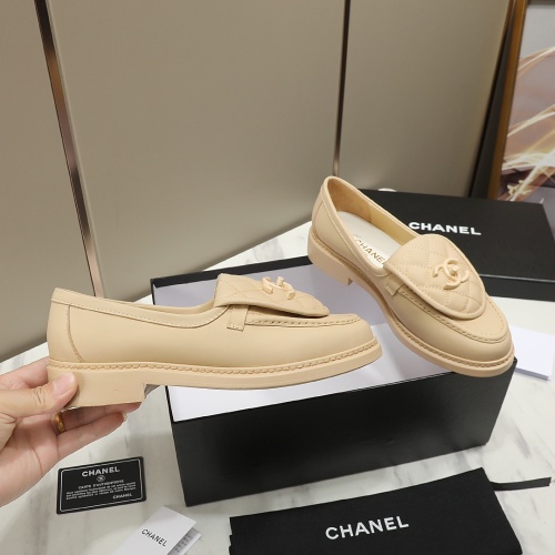 Replica Chanel Leather Shoes For Women #1266960 $92.00 USD for Wholesale