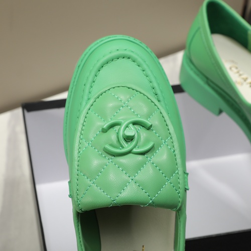 Replica Chanel Leather Shoes For Women #1266962 $92.00 USD for Wholesale