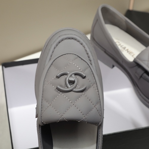 Replica Chanel Leather Shoes For Women #1266963 $92.00 USD for Wholesale