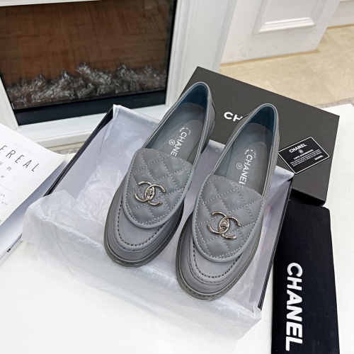 Replica Chanel Leather Shoes For Women #1266964 $92.00 USD for Wholesale