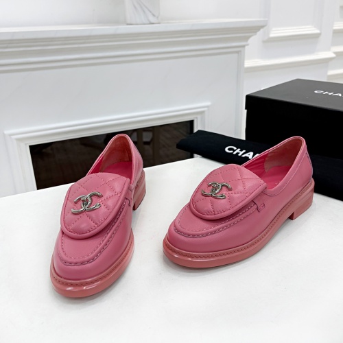 Replica Chanel Leather Shoes For Women #1266965 $92.00 USD for Wholesale