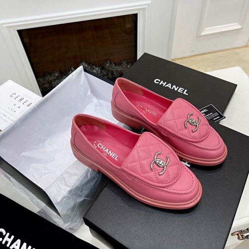 Replica Chanel Leather Shoes For Women #1266965 $92.00 USD for Wholesale