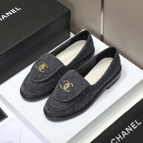 Chanel Leather Shoes For Women #1266966 $92.00 USD, Wholesale Replica Chanel Leather Shoes