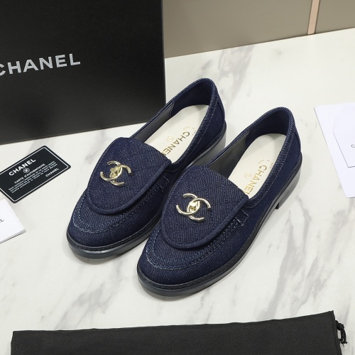 Chanel Leather Shoes For Women #1266968 $92.00 USD, Wholesale Replica Chanel Leather Shoes