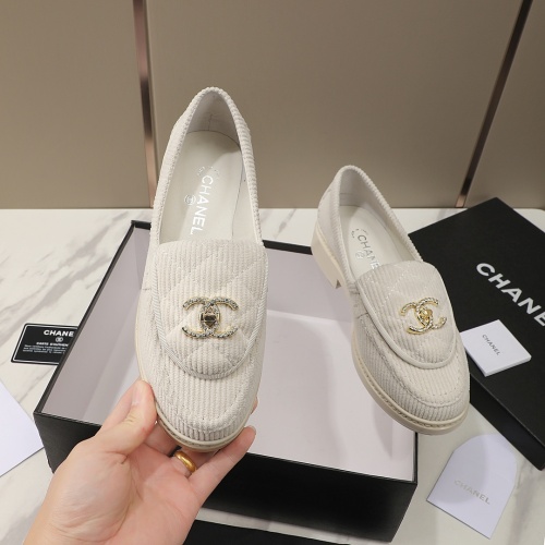 Replica Chanel Leather Shoes For Women #1266969 $92.00 USD for Wholesale