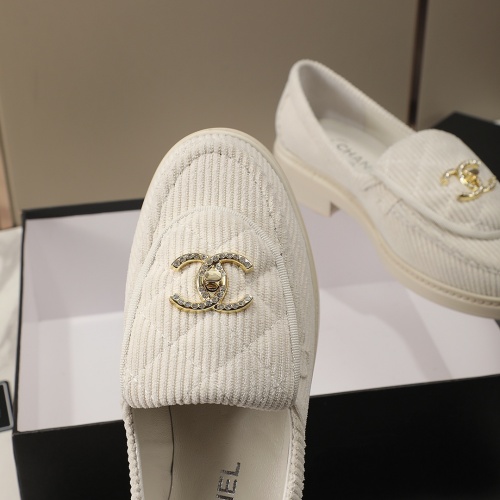 Replica Chanel Leather Shoes For Women #1266969 $92.00 USD for Wholesale