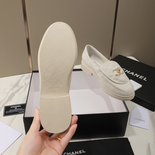 Replica Chanel Leather Shoes For Women #1266969 $92.00 USD for Wholesale