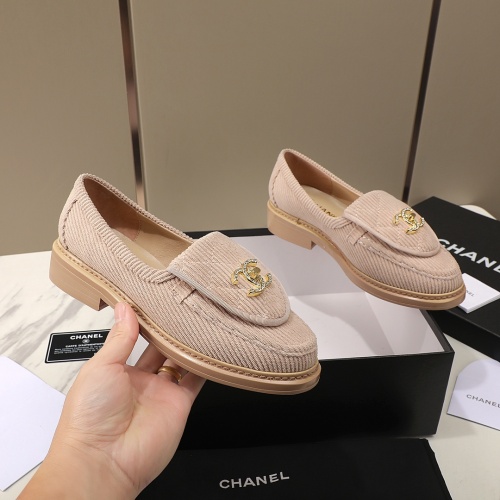 Replica Chanel Leather Shoes For Women #1266970 $92.00 USD for Wholesale