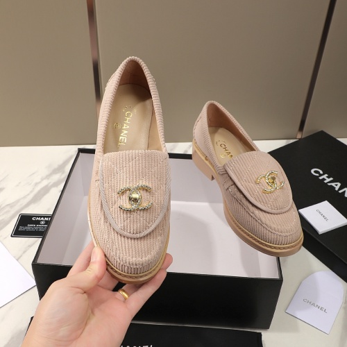 Replica Chanel Leather Shoes For Women #1266970 $92.00 USD for Wholesale