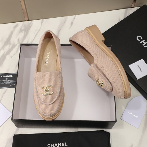 Replica Chanel Leather Shoes For Women #1266970 $92.00 USD for Wholesale