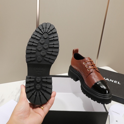 Replica Chanel Leather Shoes For Women #1266972 $100.00 USD for Wholesale