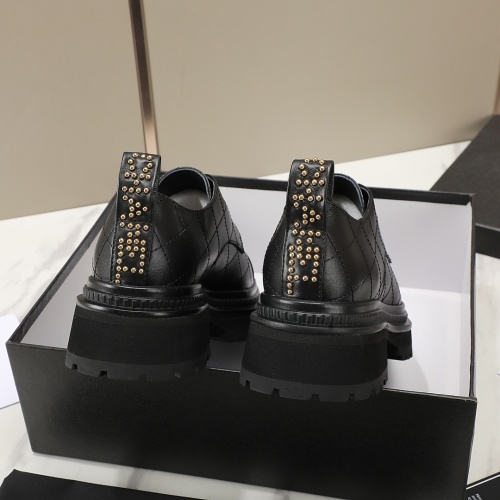 Replica Chanel Leather Shoes For Women #1266973 $100.00 USD for Wholesale