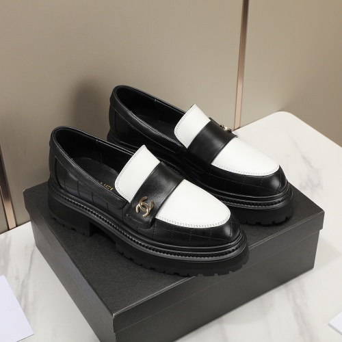 Chanel Leather Shoes For Women #1266974 $100.00 USD, Wholesale Replica Chanel Leather Shoes