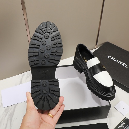 Replica Chanel Leather Shoes For Women #1266974 $100.00 USD for Wholesale