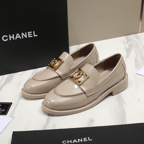 Chanel Leather Shoes For Women #1266979 $98.00 USD, Wholesale Replica Chanel Leather Shoes