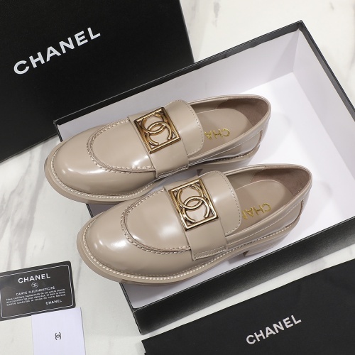 Replica Chanel Leather Shoes For Women #1266979 $98.00 USD for Wholesale