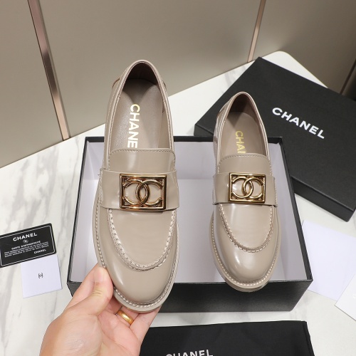 Replica Chanel Leather Shoes For Women #1266979 $98.00 USD for Wholesale