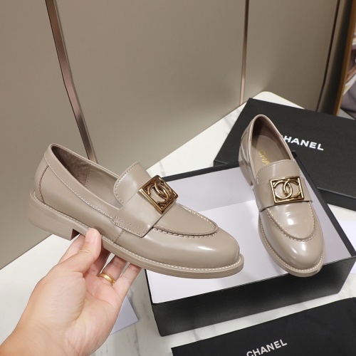 Replica Chanel Leather Shoes For Women #1266979 $98.00 USD for Wholesale