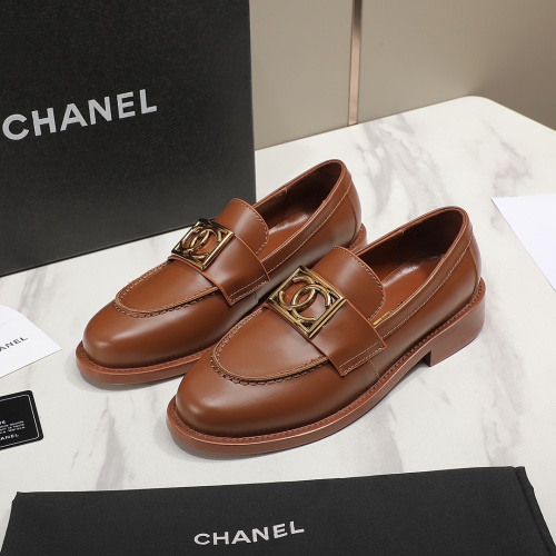 Chanel Leather Shoes For Women #1266981 $98.00 USD, Wholesale Replica Chanel Leather Shoes