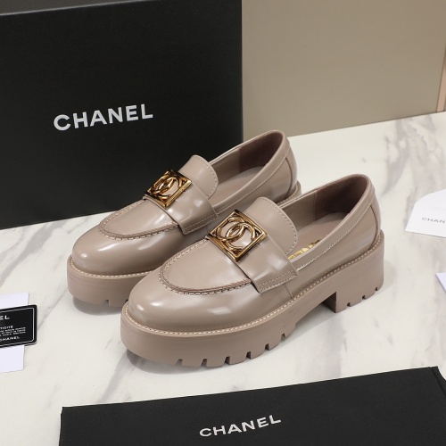 Chanel Leather Shoes For Women #1266982 $102.00 USD, Wholesale Replica Chanel Leather Shoes