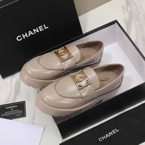 Replica Chanel Leather Shoes For Women #1266982 $102.00 USD for Wholesale